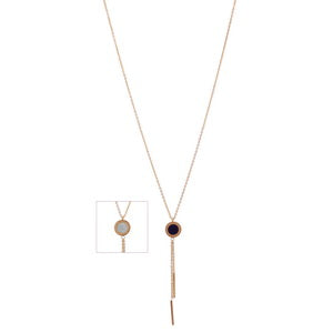 Double Sided Roman Rose Gold Necklace
