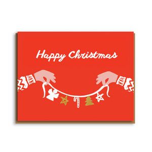 Letterpress - Happy Christmas Garland