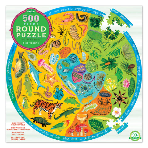 生物多樣性500片圓形拼圖