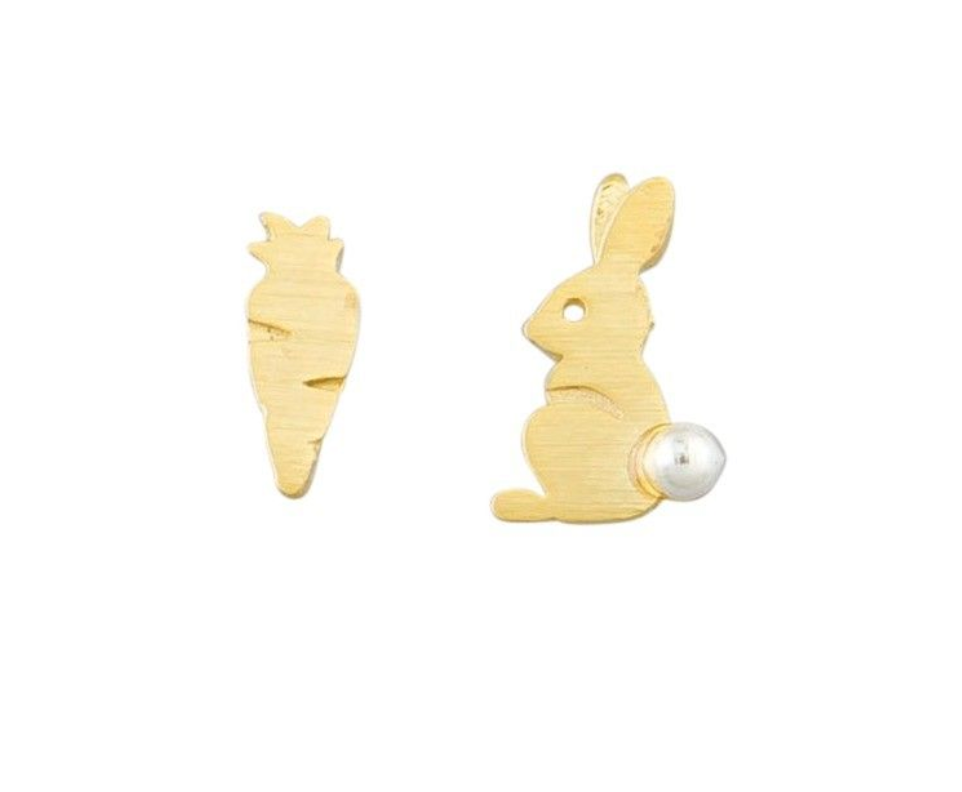 Gold Peta Bunny Earring