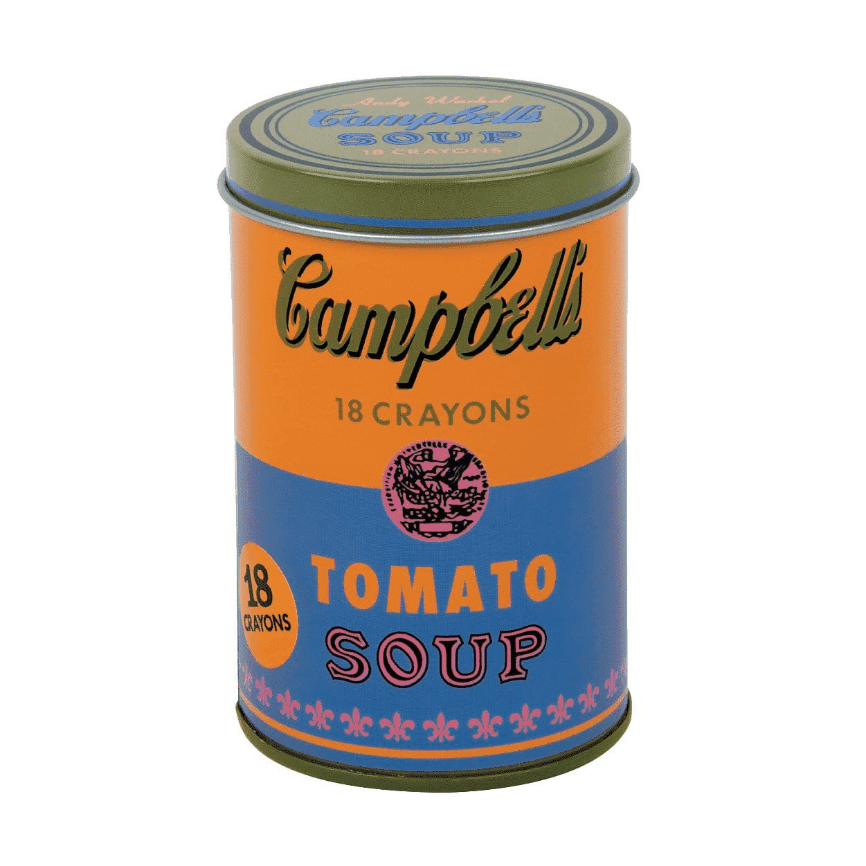 Andy Warhol Soup Can Crayons Orange