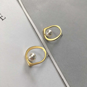Studded Halo Earrings - Gold