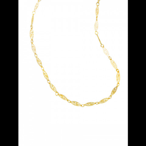 Gold Mini Filigree Nacklace