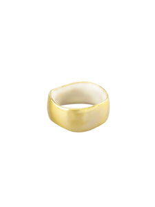 Gold & White Two Tone Ring