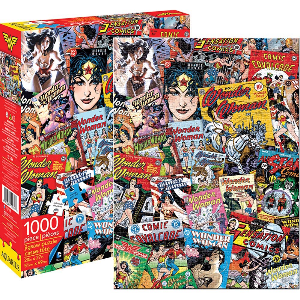 DC Comics Wonder Woman Retro Collage 1000 Piece Puzzle